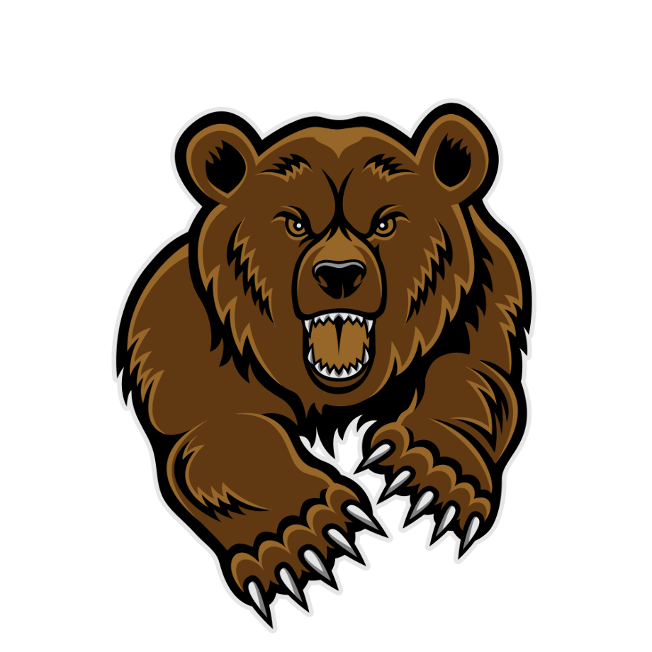 bear clipart angry