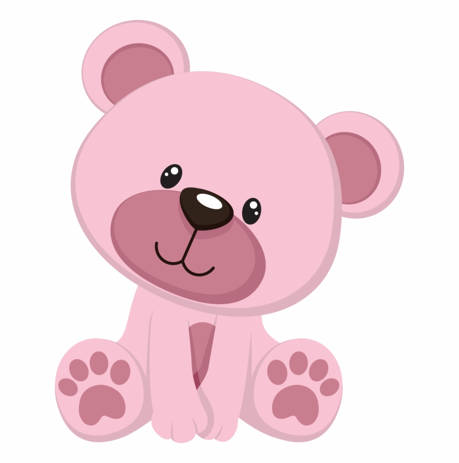 teddy bear clipart pink