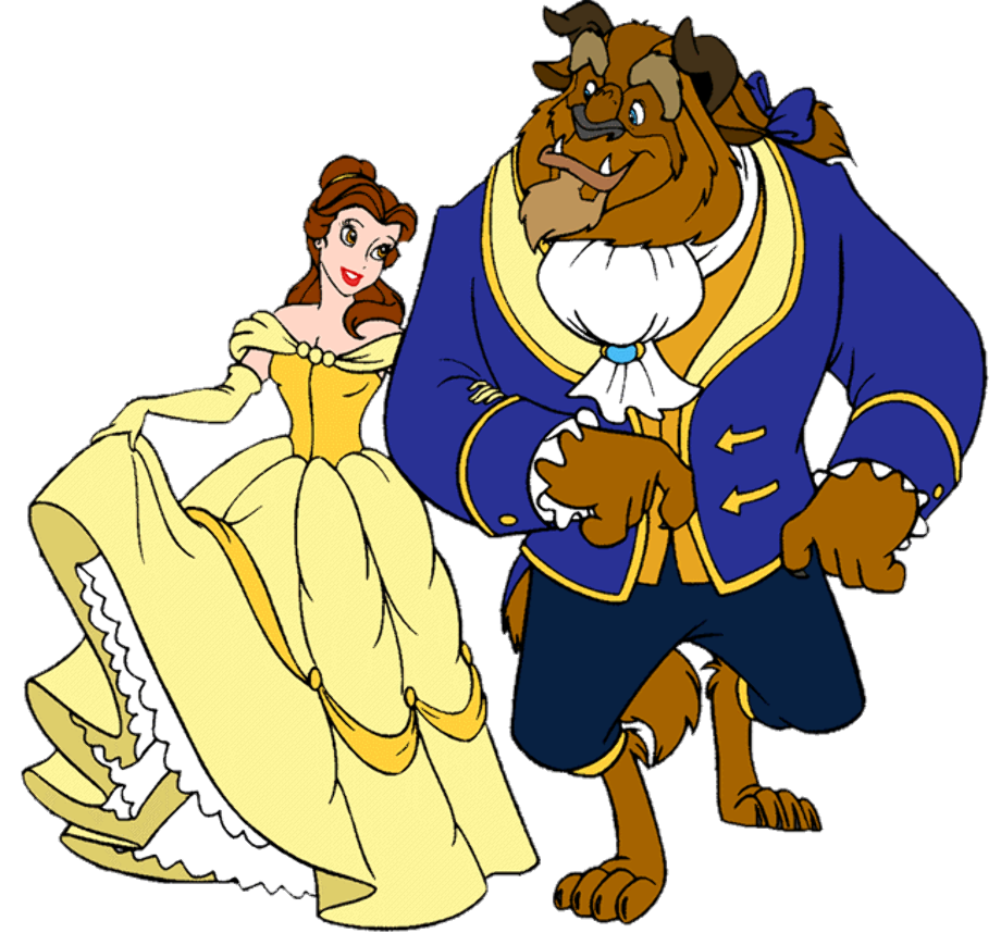 beauty and the beast clipart transparent background