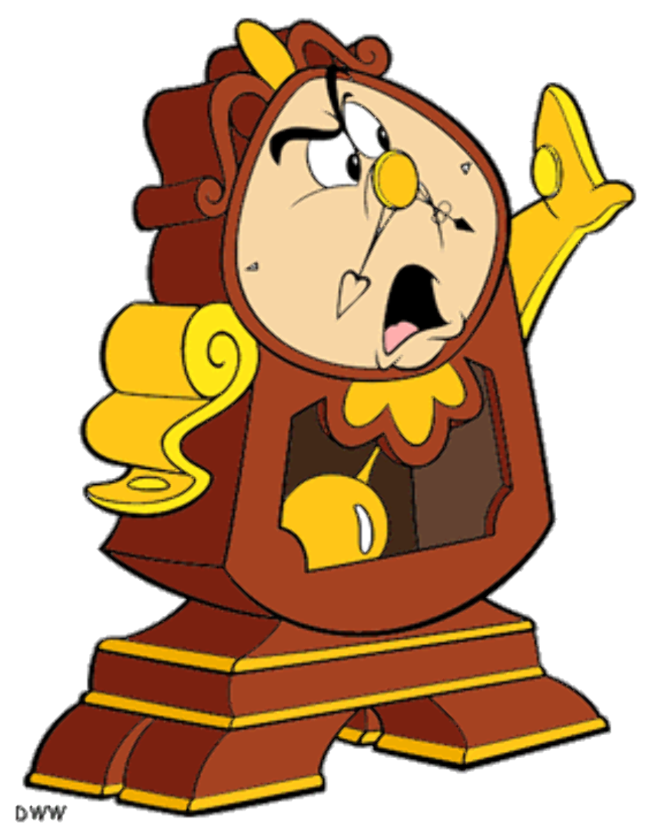 beauty and the beast clipart cogsworth
