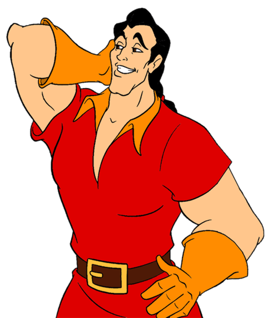 beauty and the beast clipart gaston