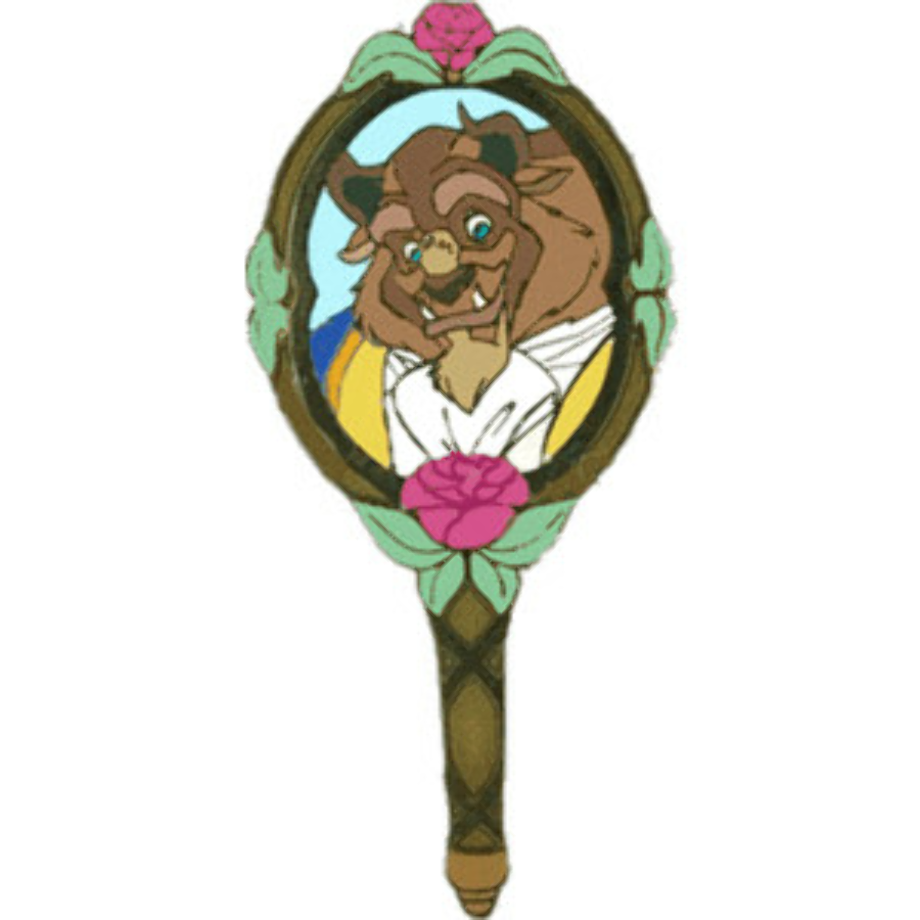 beauty and the beast mirror toy 90s