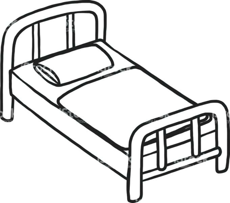 Bed Clipart Black And White F 