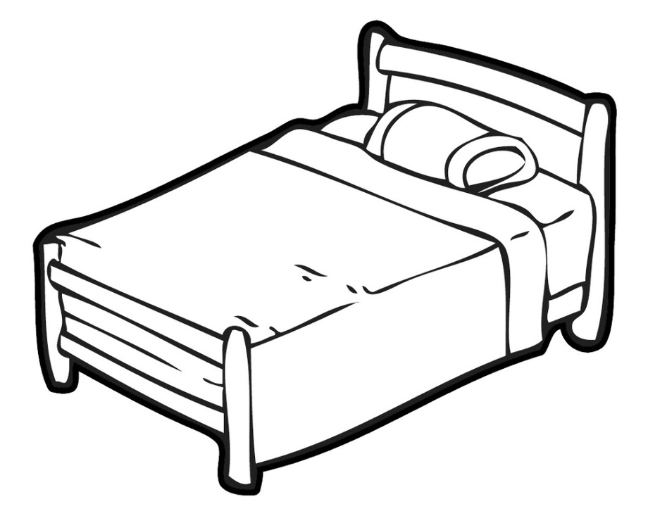 Download High Quality bed clipart black and white Transparent PNG ...