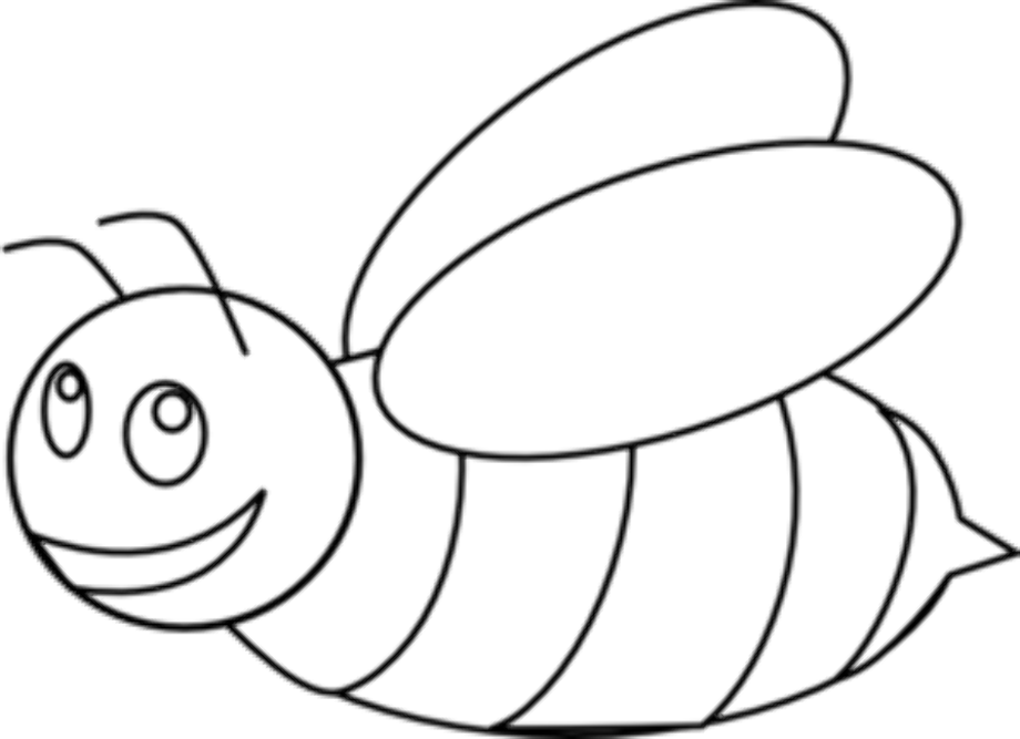 Printable Bee Outline Printable World Holiday