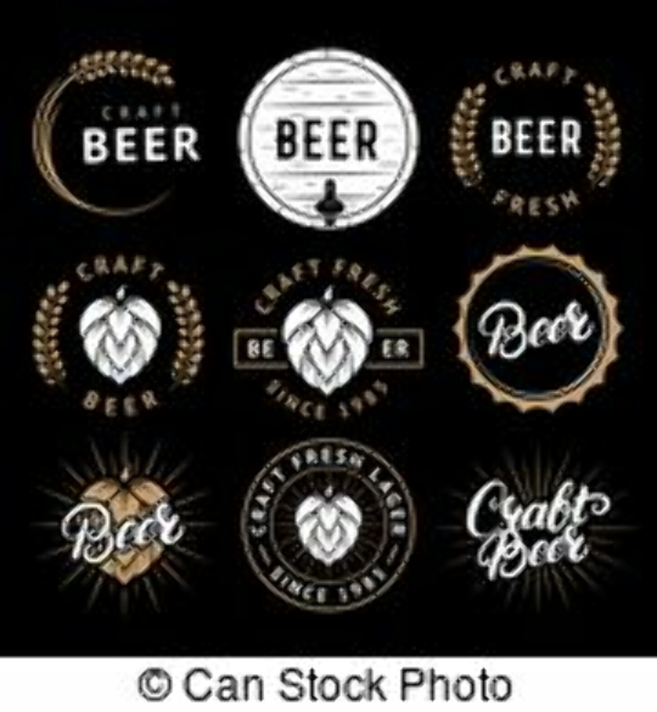 beer logo hipster