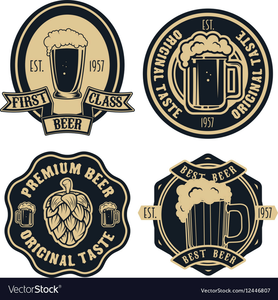 beer logo retro