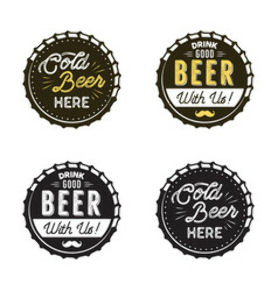 beer logo rustic