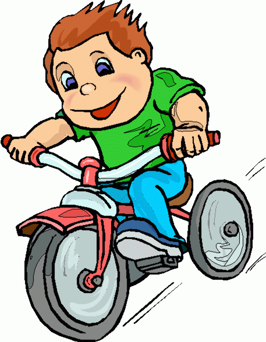 bike clipart boy