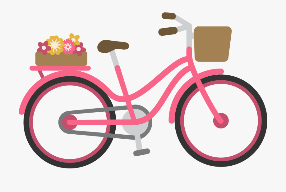 bike clipart pink