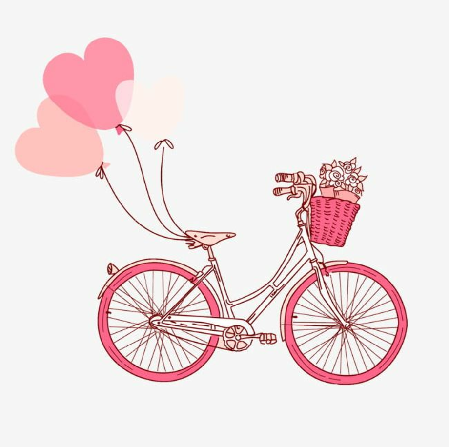 bicycle clipart romantic