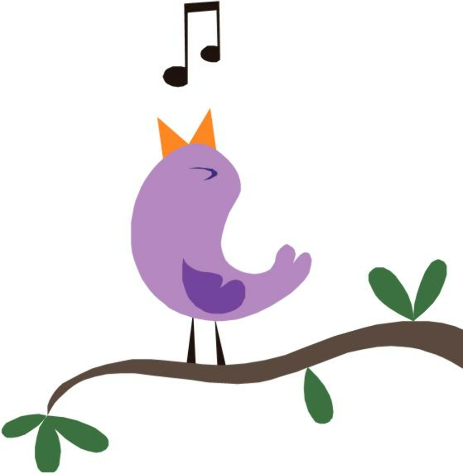 bird clipart singing
