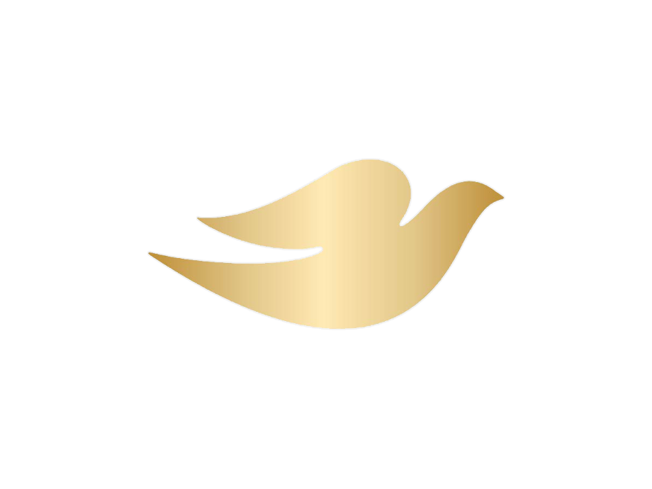 bird logo gold