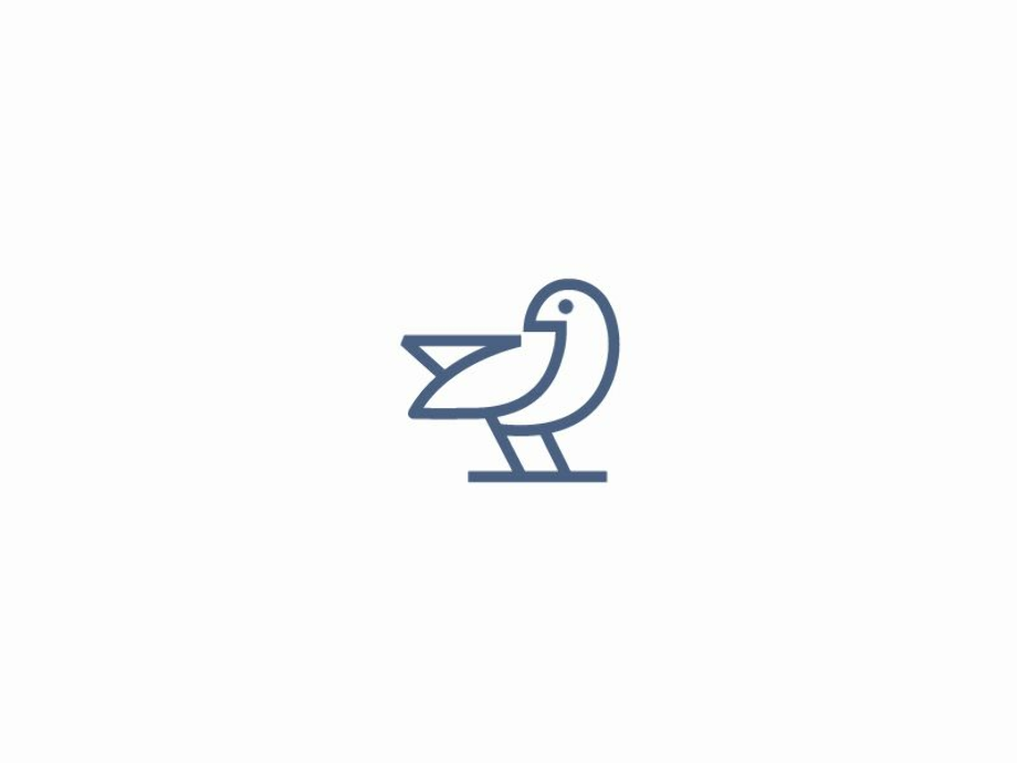 bird logo minimal