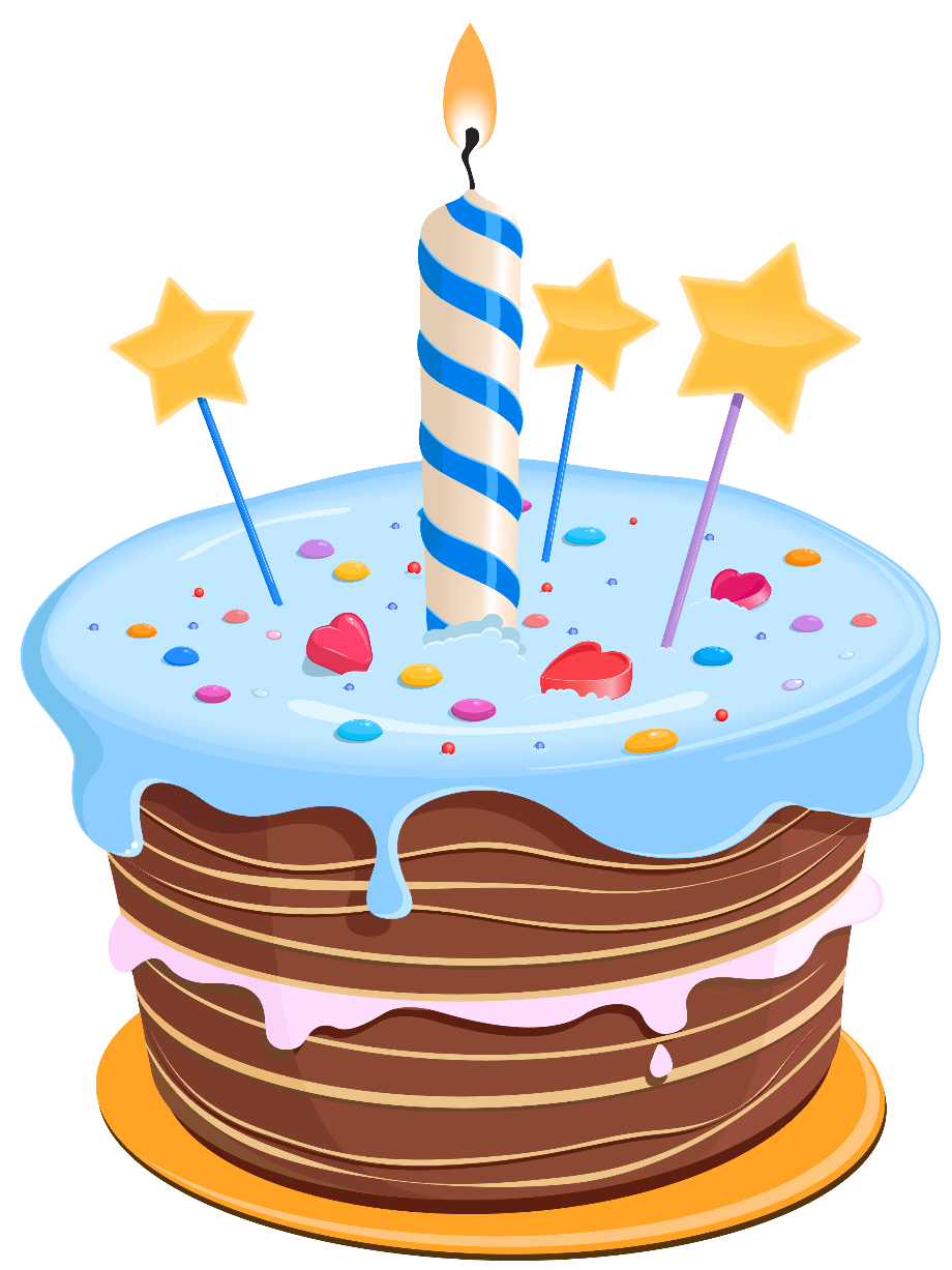 birthday cake clipart vector