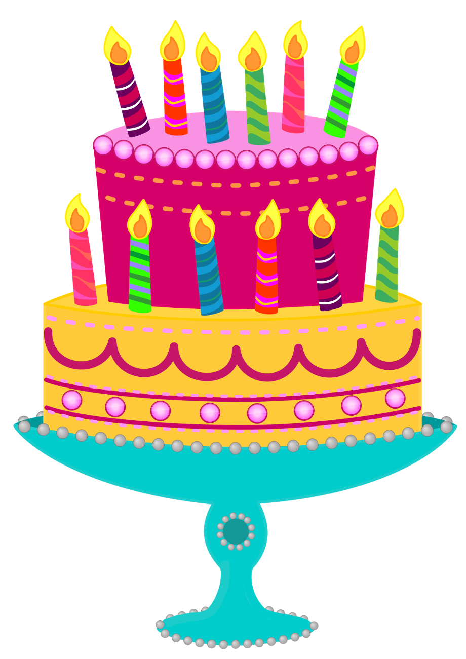 birthday cake clipart candle