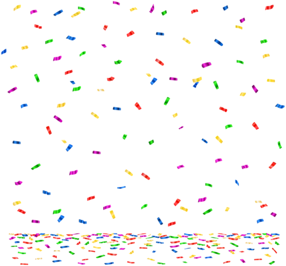 happy birthday clipart confetti