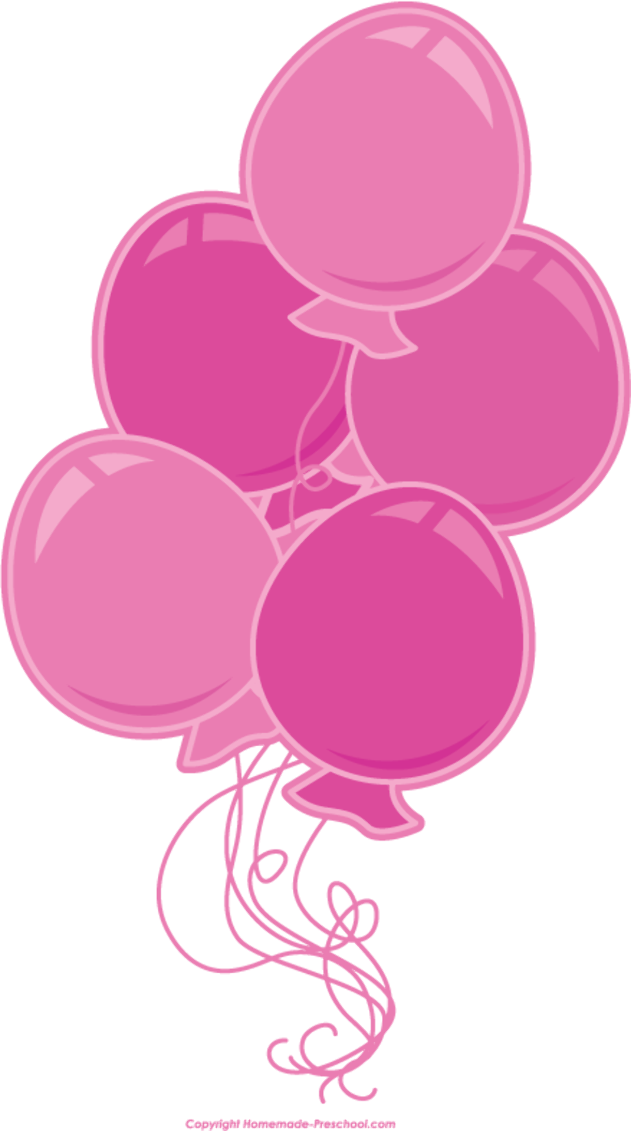 balloon clipart pink