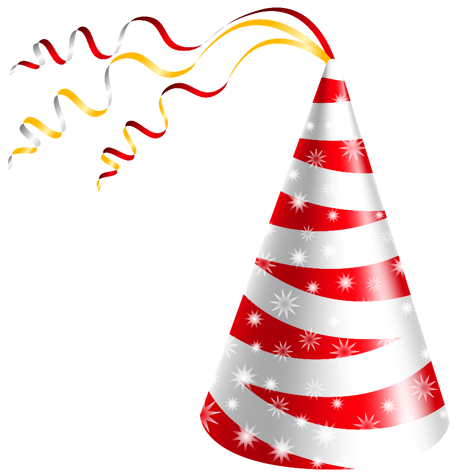 party hat clipart red