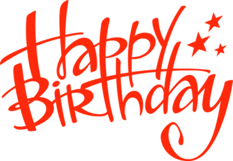 birthday clipart red