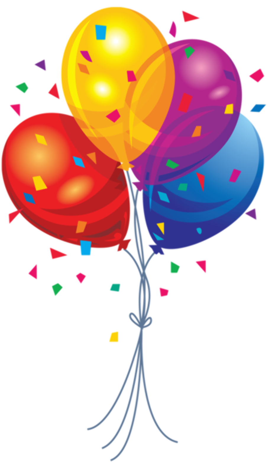 balloons clipart birthday