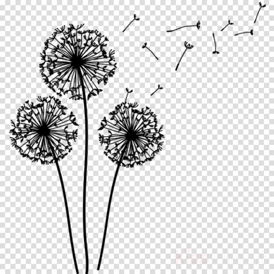 flower bokeh clipart black and white