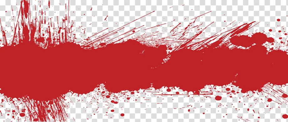 blood splatter transparent banner
