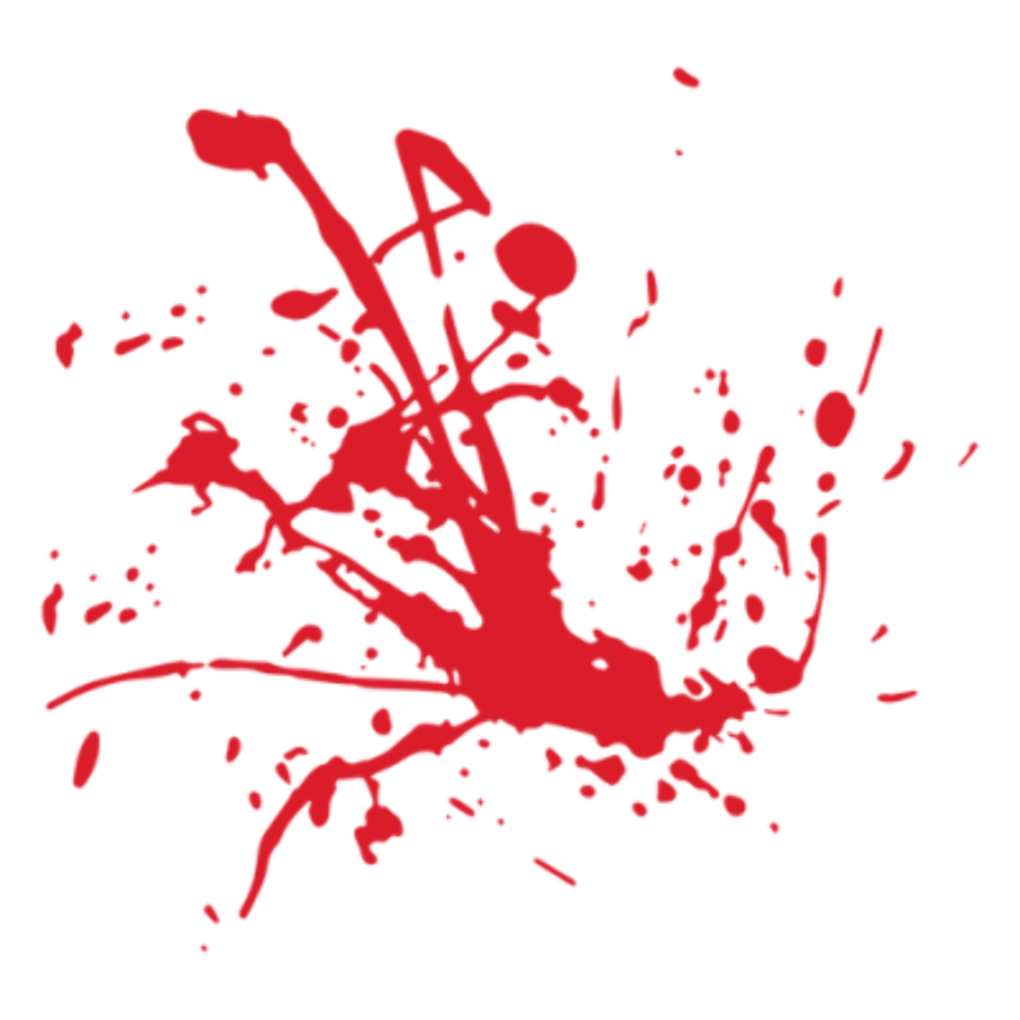 blood splatter transparent clipart
