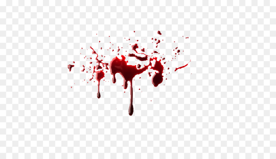 blood splatter transparent png effect