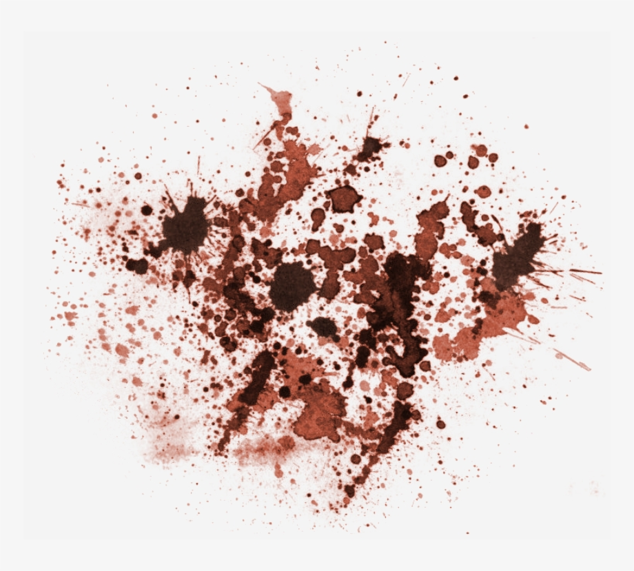 Blood splatter transparent cross. Graphic library splash old