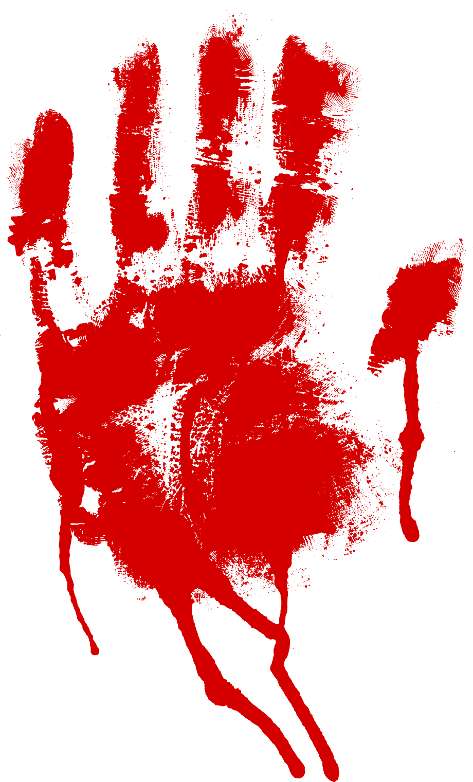 blood splatter transparent cross