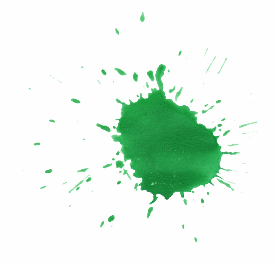 blood splatter transparent green