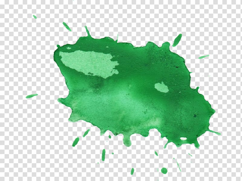 blood splatter transparent green