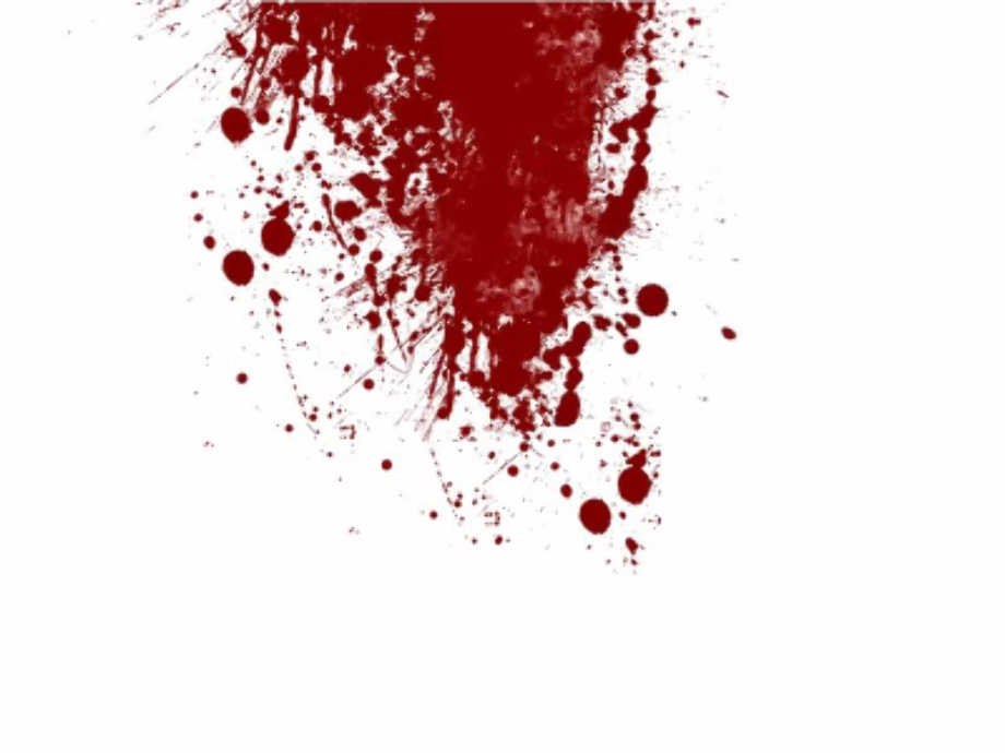 blood splatter transparent realistic