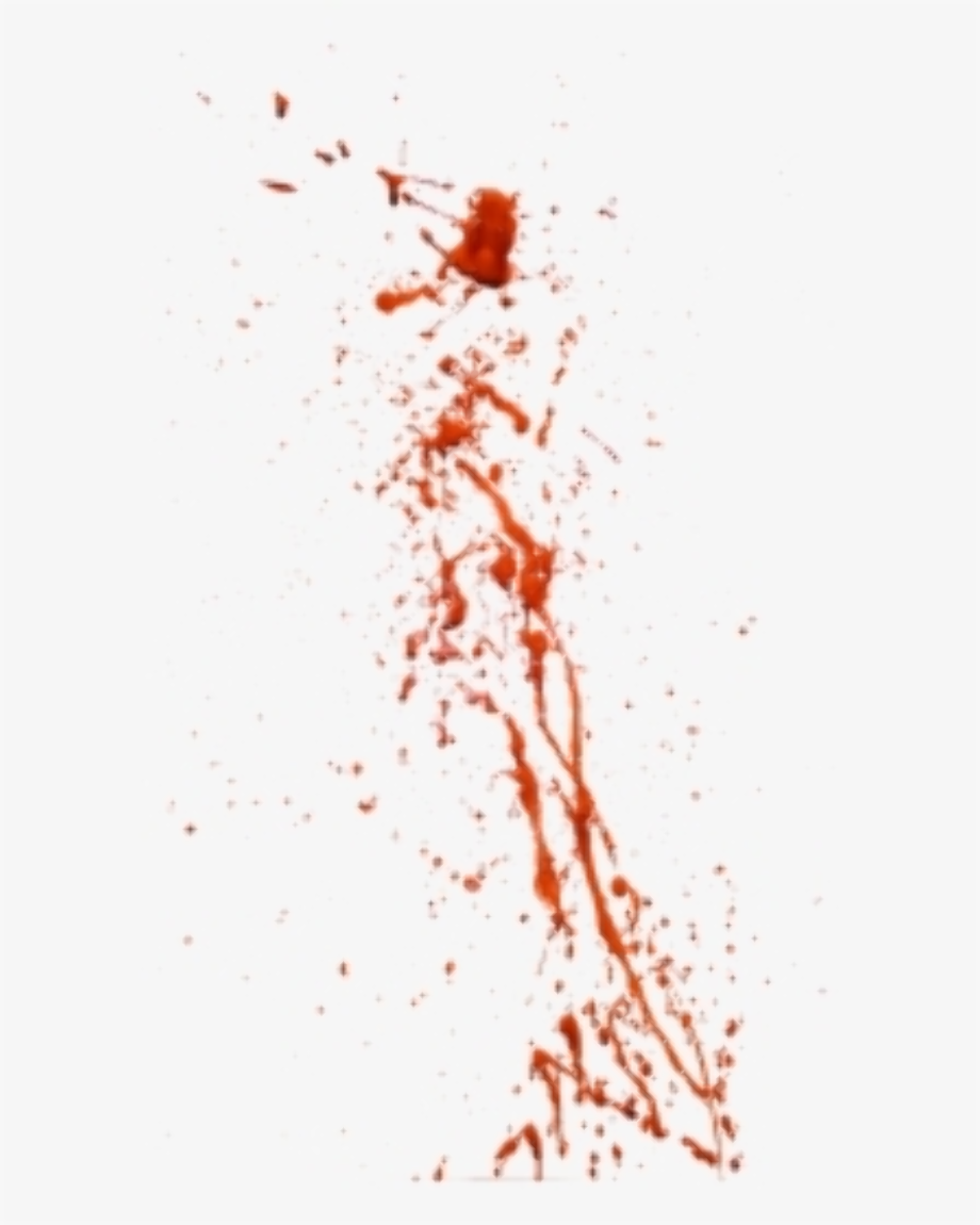 blood splatter transparent realistic