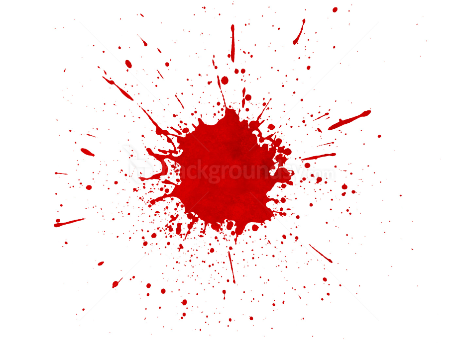 blood splatter transparent red paint