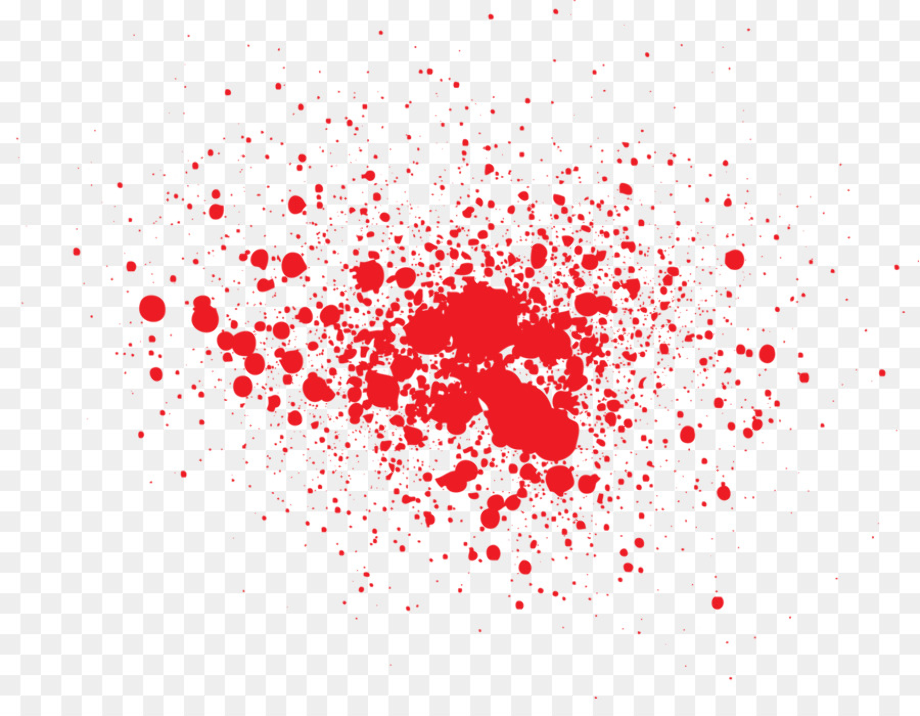 blood splatter transparent red paint