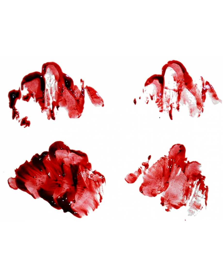 blood splatter transparent smear