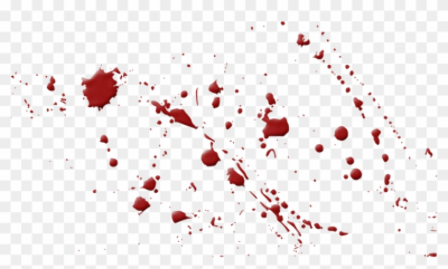 blood splatter transparent stain