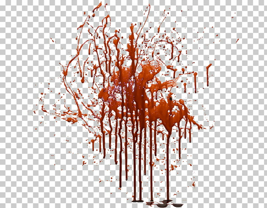 blood splatter transparent png effect