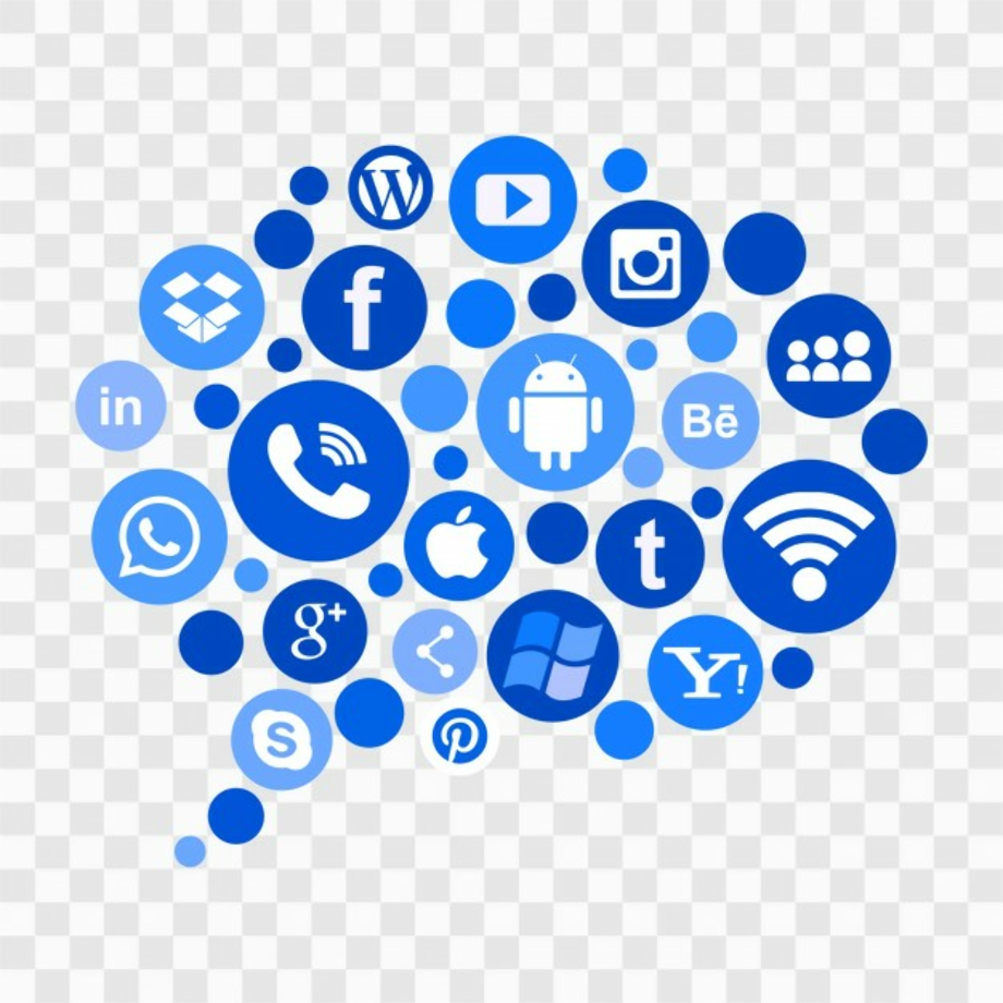 blue logo social media
