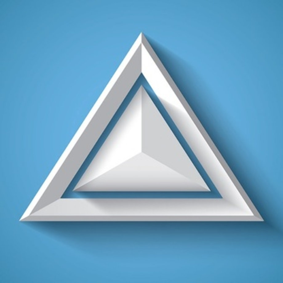 Download High Quality blue logo triangle Transparent PNG Images - Art