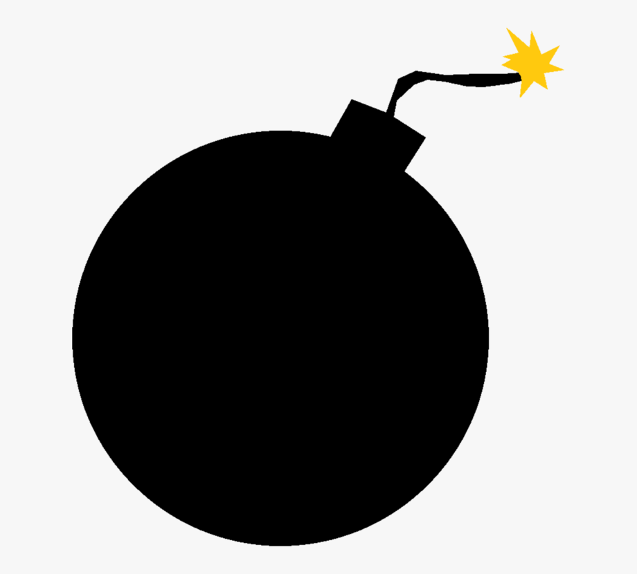 bomb clipart silhouette