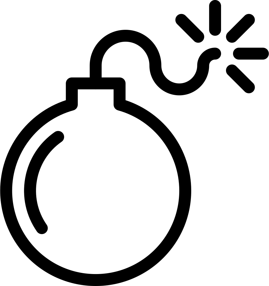 Download High Quality bomb clipart outline Transparent PNG Images - Art