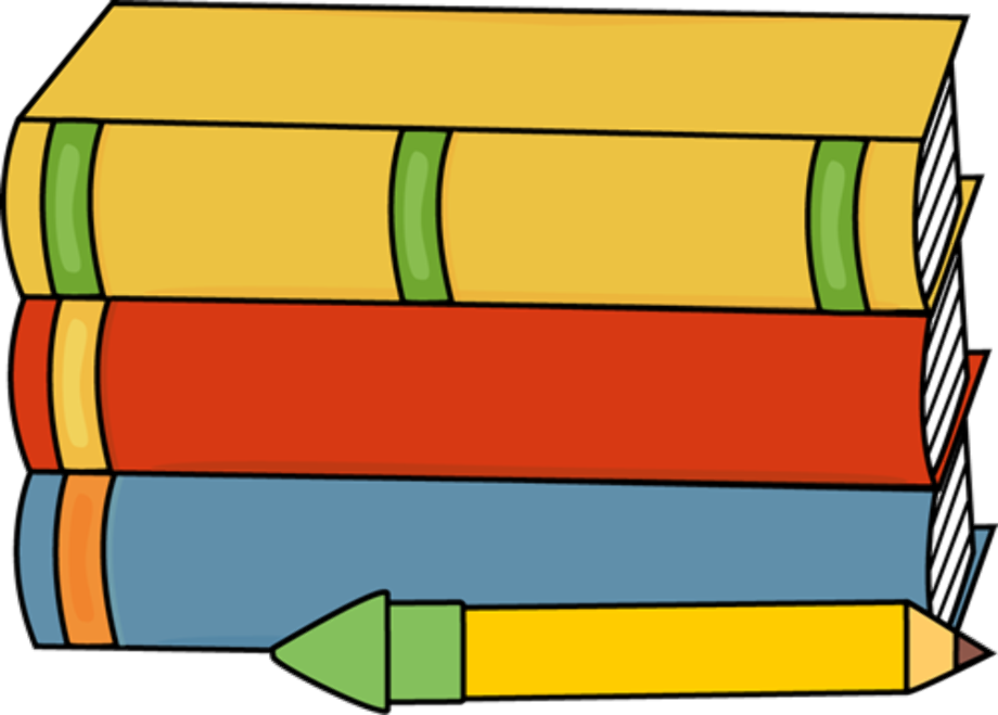 books clip art pencil