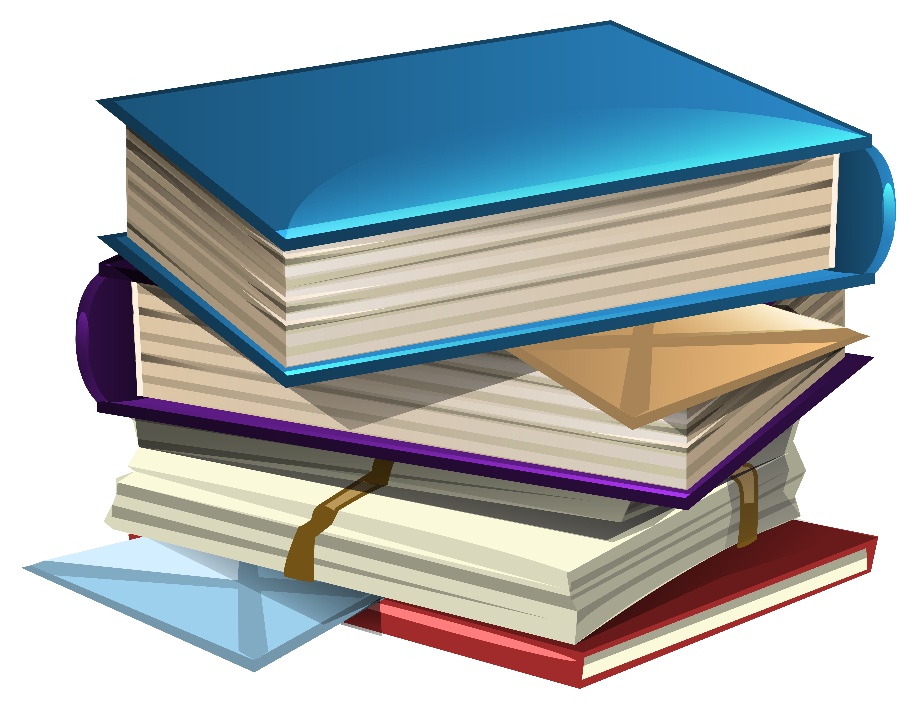 books clip art clear background