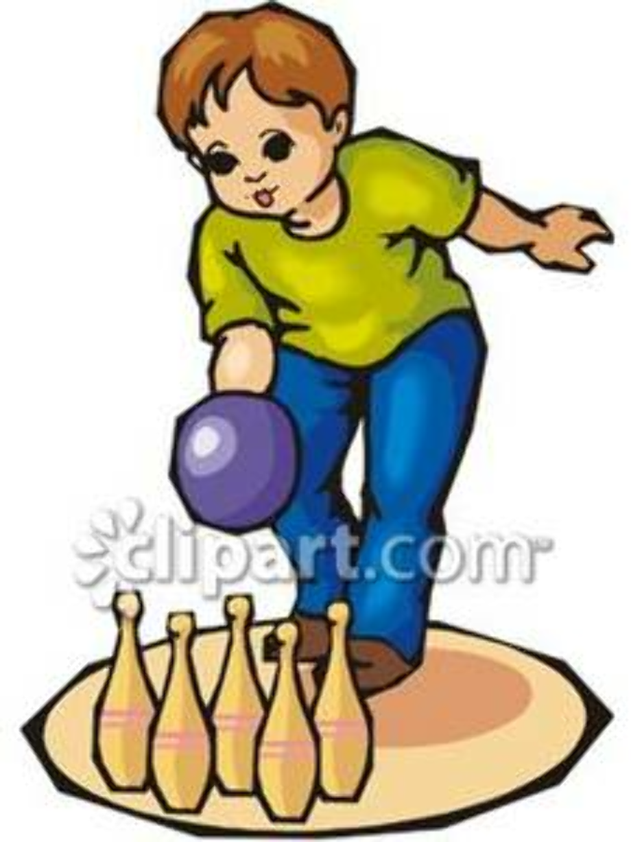 bowling clipart kid