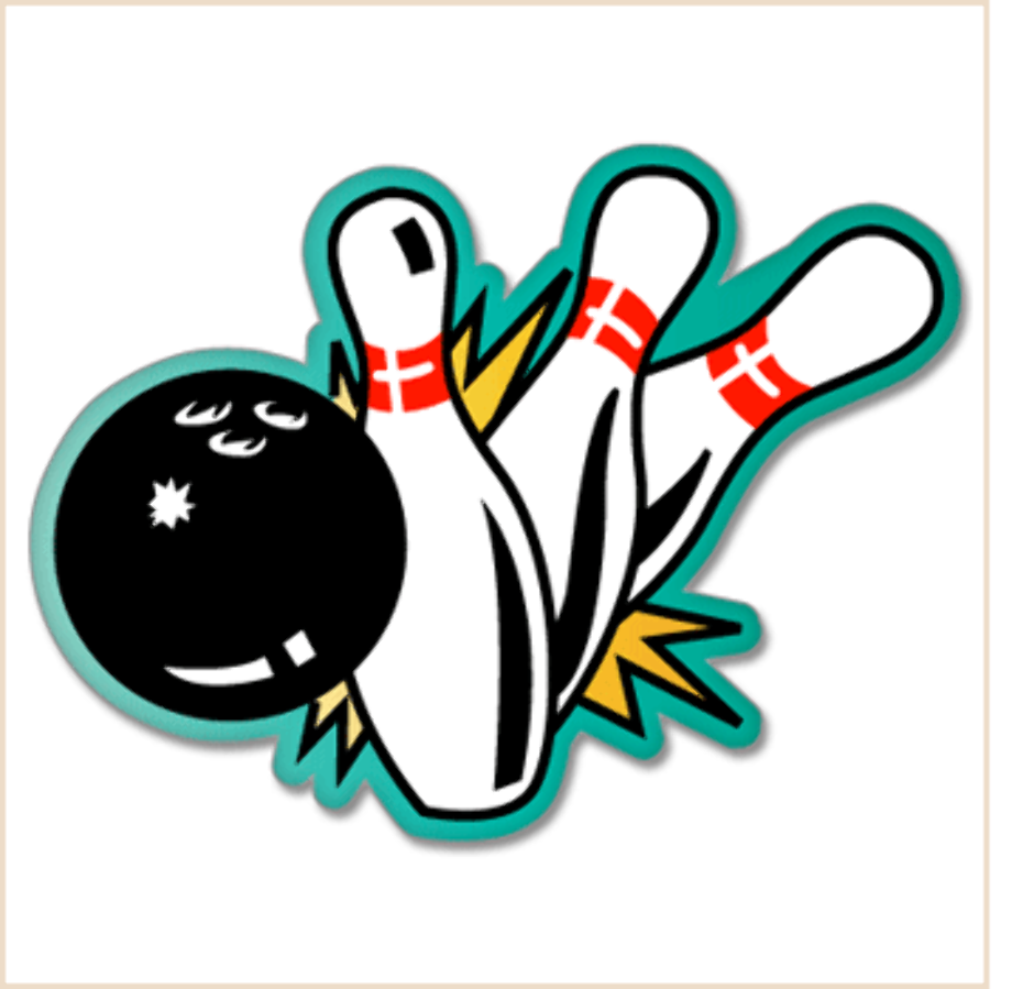 bowling clipart christmas