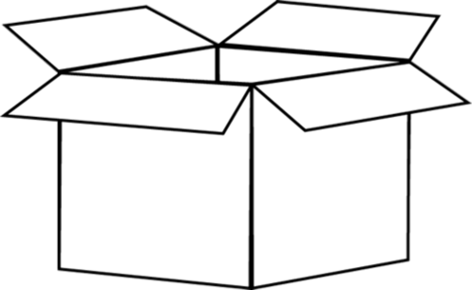 box clipart outline