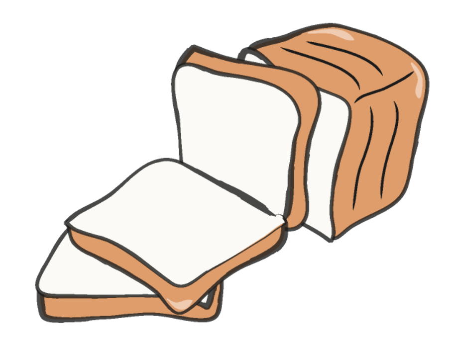 bread clipart slice